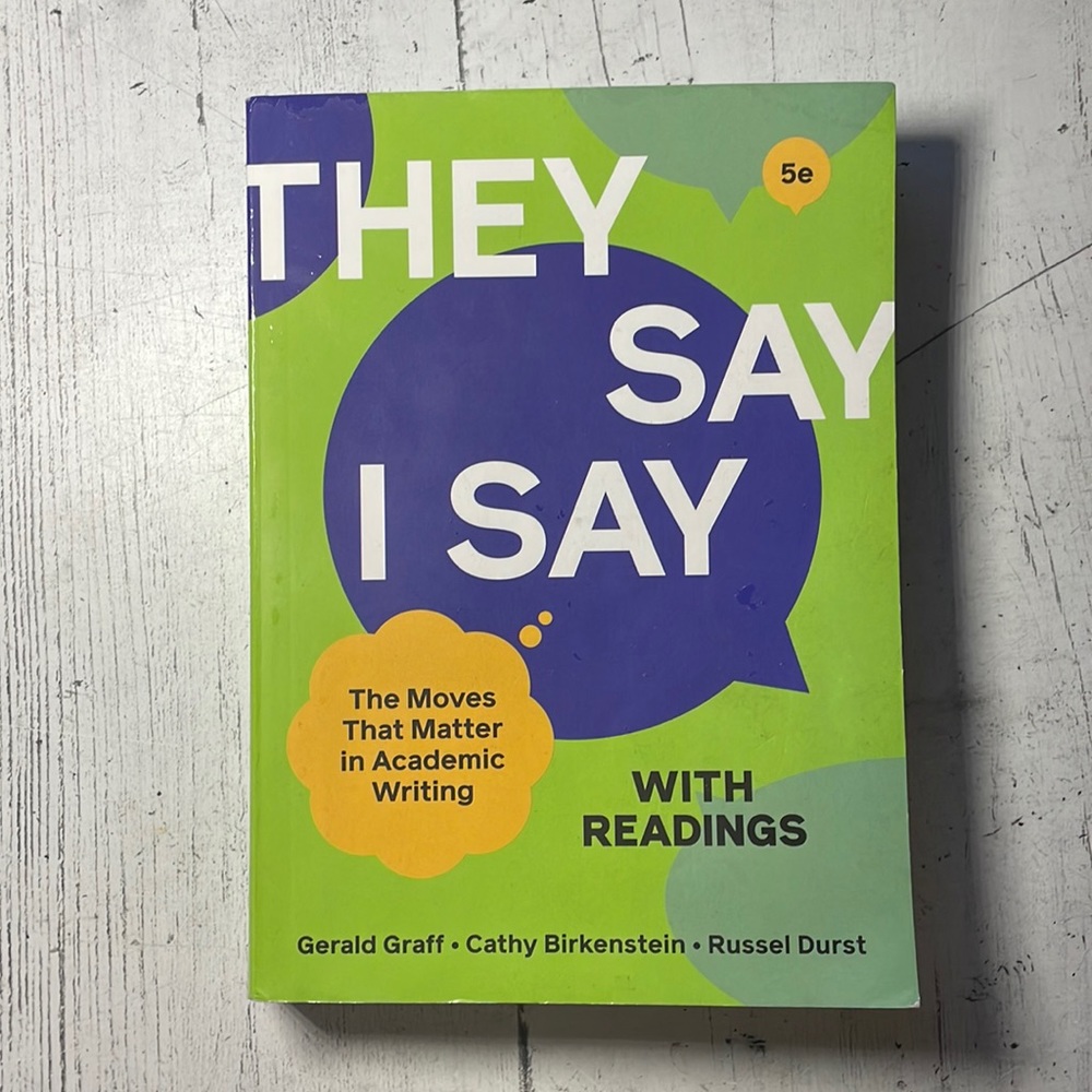 They Say I Say With Readings textbook